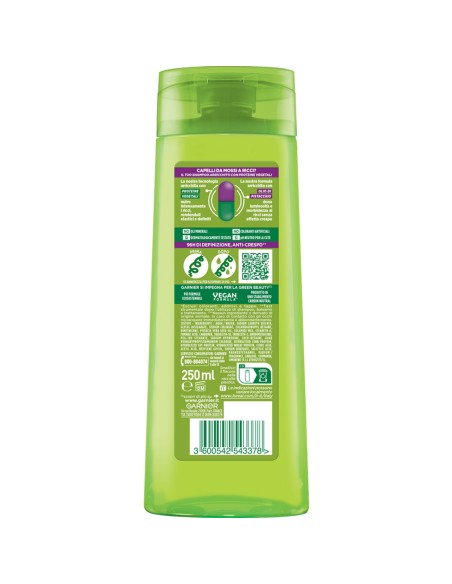 fructis shampoo - 250ml - hydra ricci - capelli da mossi a ricci: tuttocasashop.it: igiene e cura della persona