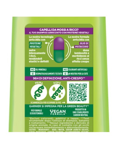 fructis shampoo - 250ml - hydra ricci - capelli da mossi a ricci: tuttocasashop.it: igiene e cura della persona