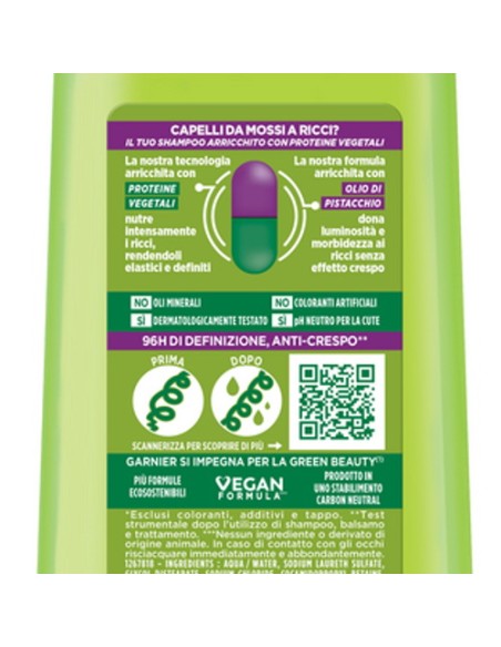 fructis shampoo - 250ml - hydra ricci - capelli da mossi a ricci: tuttocasashop.it: igiene e cura della persona