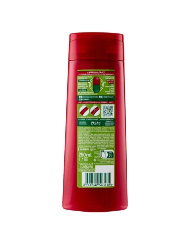 fructis shampoo - 250ml - color resist - ravvivante capelli colorati: tuttocasashop.it: igiene e cura della persona