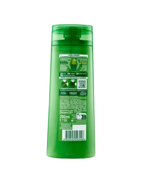 fructis shampoo - 250ml - cucumber fresh - purificante capelli grassi: tuttocasashop.it: igiene e cura della persona