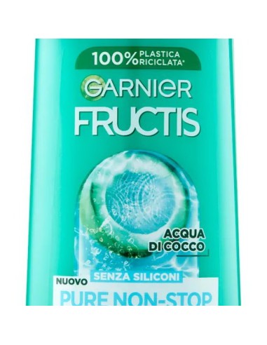 fructis shampoo 250ml pure non-stop coconut water - cute grassa punte secche: tuttocasashop.it: igiene e cura della persona