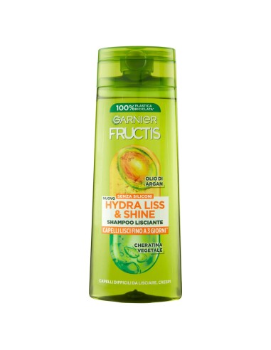 fructis shampoo - 250ml - hydra liss & shine - lisciante capelli crespi: tuttocasashop.it: igiene e cura della persona