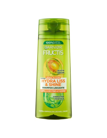 fructis shampoo - 250ml - hydra liss & shine - lisciante capelli crespi: tuttocasashop.it: igiene e cura della persona