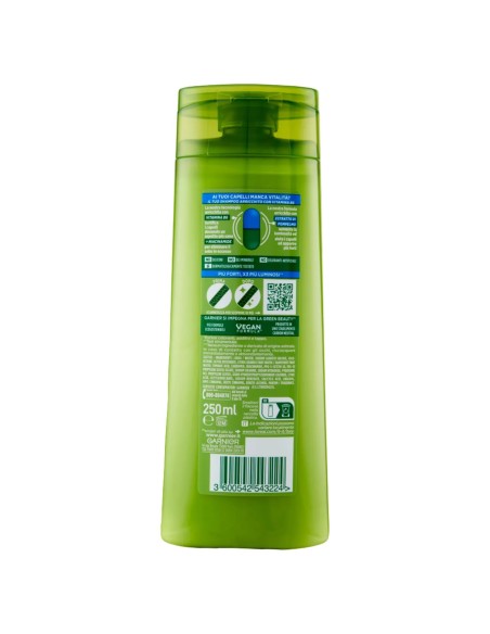 fructis shampoo - 250ml - forti & brillanti - capelli normali: tuttocasashop.it: igiene e cura della persona