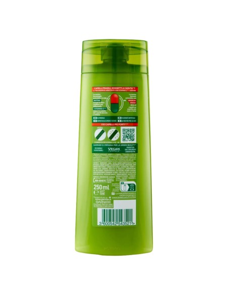 fructis shampoo - 250ml - vitamine & forza - fortificante capelli fragili: tuttocasashop.it: igiene e cura della persona