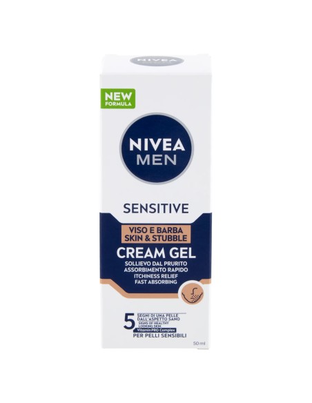 Nivea Men Sensitive Cream Gel Viso e Barba 50 ml