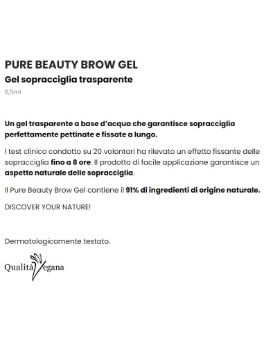 astra pure beauty brown gel - gel sopracciglia trasparente: tuttocasashop.it: igiene e cura della persona
