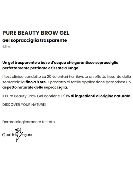 astra pure beauty brown gel - gel sopracciglia trasparente: tuttocasashop.it: igiene e cura della persona