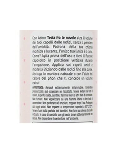 adorn mousse - 150ml - volumizzante - testa fra le nuvole: tuttocasashop.it: igiene e cura della persona
