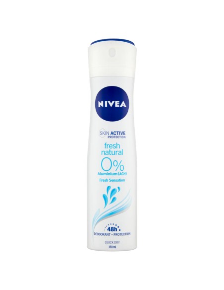 nivea deodorante spray - 150ml - fresh natural - 0% alluminium (ach): tuttocasashop.it: igiene e cura della persona