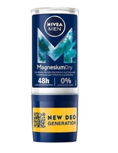 nivea deodorante roll-on 50ml - for men - magnesium dry: tuttocasashop.it: igiene e cura della persona