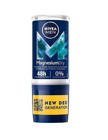 nivea deodorante roll-on 50ml - for men - magnesium dry: tuttocasashop.it: igiene e cura della persona