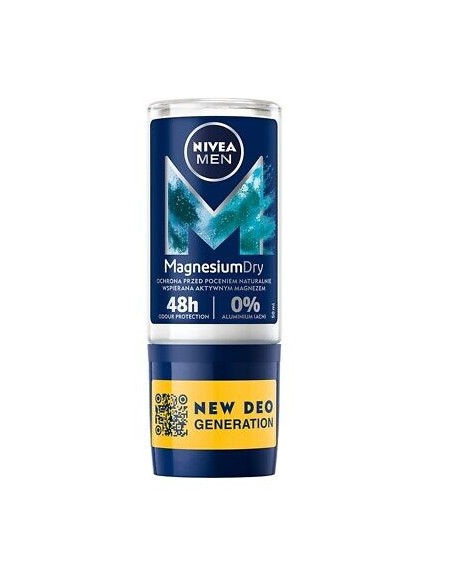 nivea deodorante roll-on 50ml - for men - magnesium dry: tuttocasashop.it: igiene e cura della persona