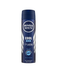 nivea deodorante spray - 150ml - for men - cool kick - 48h - quick dry: tuttocasashop.it: igiene e cura della persona