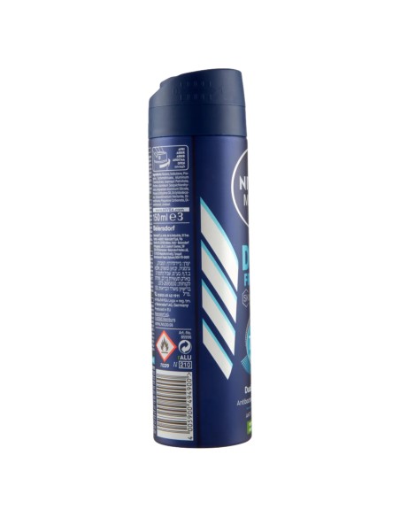 nivea deodorante spray - 150ml - for men - dry fresh - 72h dual protect: tuttocasashop.it: igiene e cura della persona