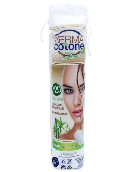 dermacotone dischetti levatrucco rotondi in cotone - 120 pezzi - natural: tuttocasashop.it: igiene e cura della persona