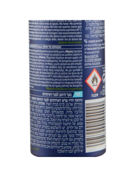 nivea deodorante spray - 150ml - for men - dry fresh - 72h dual protect: tuttocasashop.it: igiene e cura della persona