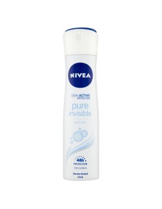 nivea deodorante spray - 150ml - pure invisible - 48h protection quick dry: tuttocasashop.it: igiene e cura della persona