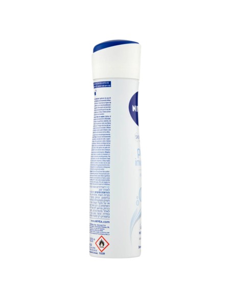 nivea deodorante spray - 150ml - pure invisible - 48h protection quick dry: tuttocasashop.it: igiene e cura della persona