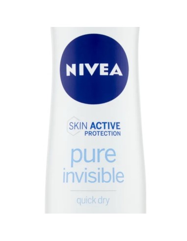 nivea deodorante spray - 150ml - pure invisible - 48h protection quick dry: tuttocasashop.it: igiene e cura della persona