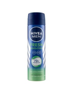 nivea deodorante spray 150ml - for men - fresh sensation - 72h protection: tuttocasashop.it: igiene e cura della persona