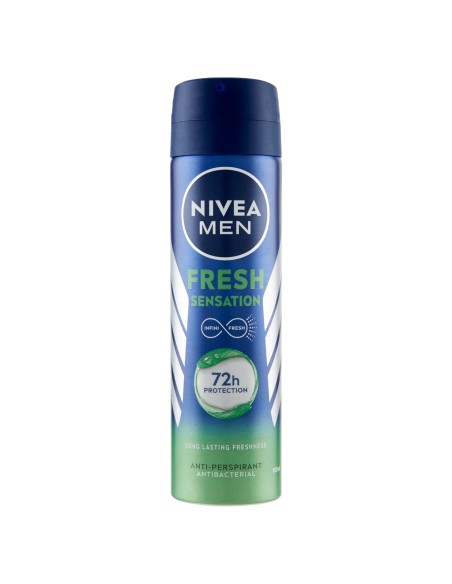 nivea deodorante spray 150ml - for men - fresh sensation - 72h protection: tuttocasashop.it: igiene e cura della persona