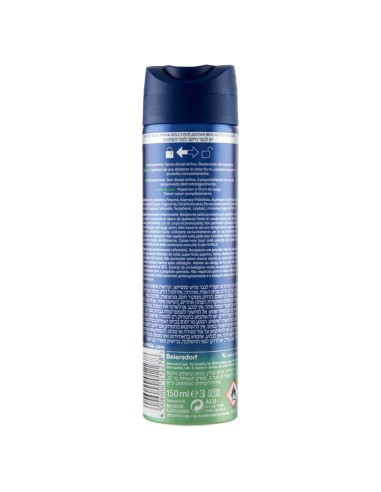 nivea deodorante spray 150ml - for men - fresh sensation - 72h protection: tuttocasashop.it: igiene e cura della persona