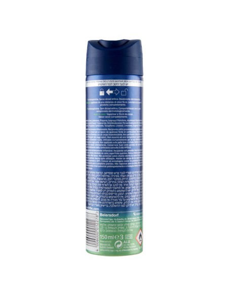nivea deodorante spray 150ml - for men - fresh sensation - 72h protection: tuttocasashop.it: igiene e cura della persona