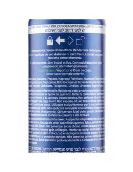 nivea deodorante spray 150ml - for men - fresh sensation - 72h protection: tuttocasashop.it: igiene e cura della persona
