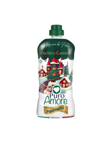 puro amore detergente per pavimenti - 1 litro - vischio e cannella: tuttocasashop.it: pulizia e cura della casa