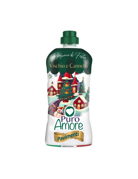 puro amore detergente per pavimenti - 1 litro - vischio e cannella: tuttocasashop.it: pulizia e cura della casa