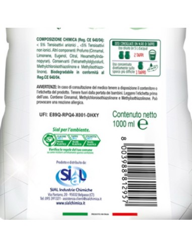 puro amore detergente per pavimenti - 1 litro - vischio e cannella: tuttocasashop.it: pulizia e cura della casa