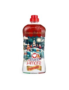 puro amore detergente per pavimenti - 1 litro - zenzero e frutti rossi: tuttocasashop.it: pulizia e cura della casa