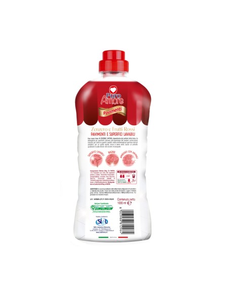 puro amore detergente per pavimenti - 1 litro - zenzero e frutti rossi: tuttocasashop.it: pulizia e cura della casa