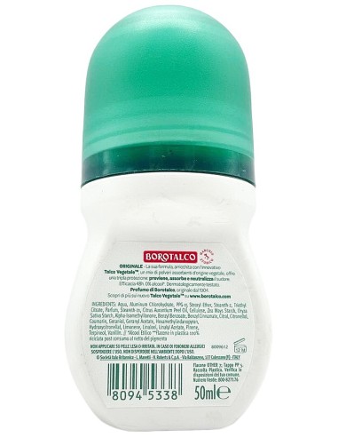 borotalco roberts deodorante roll-on - 50ml - originale - talco: tuttocasashop.it: igiene e cura della persona