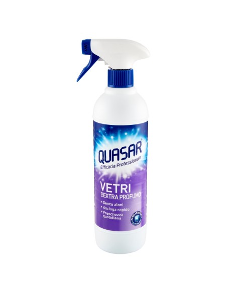 quasar detergente spray - 580ml - vetri profumato: tuttocasashop.it: pulizia e cura della casa
