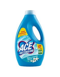 ace detersivo lavatrice liquido - 27 lavaggi - 1350ml - talco e muschio b.: tuttocasashop.it: prodotti per bucato e tessuti