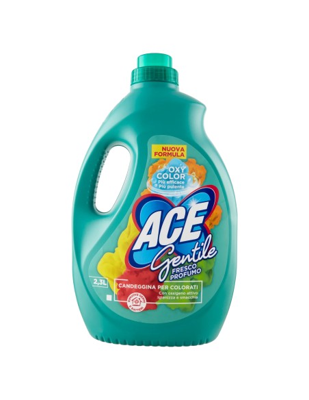 ace gentile candeggina delicata - 2300ml - oxy color - fresco profumo: tuttocasashop.it: prodotti per bucato e tessuti