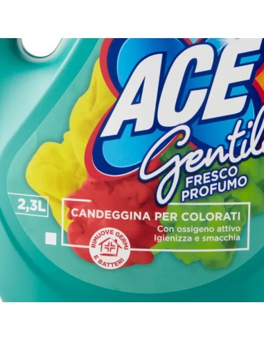 ace gentile candeggina delicata - 2300ml - oxy color - fresco profumo: tuttocasashop.it: prodotti per bucato e tessuti