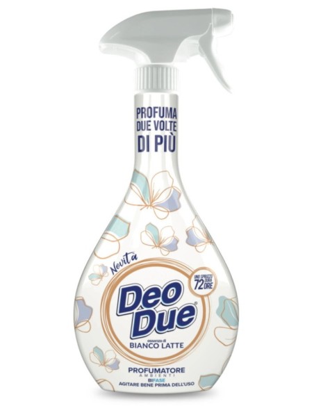 deo due profumatore bifase profumante neutralizzante - 450ml - bianco latte: tuttocasashop.it: pulizia e cura della casa