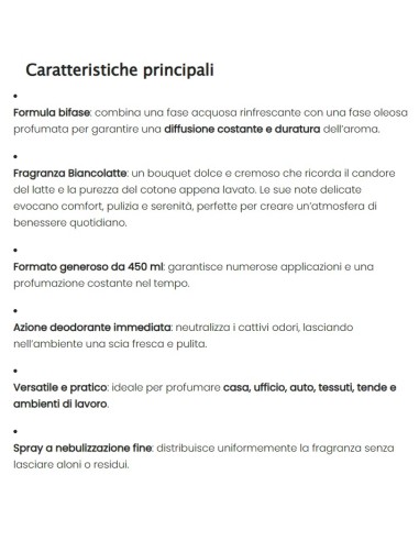 deo due profumatore bifase profumante neutralizzante - 450ml - bianco latte: tuttocasashop.it: pulizia e cura della casa
