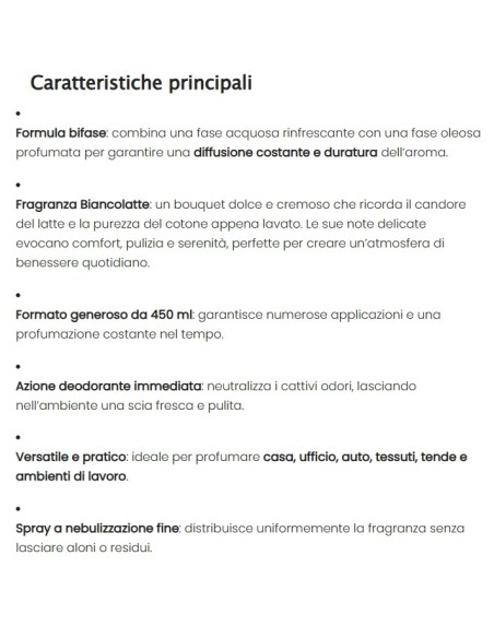 deo due profumatore bifase profumante neutralizzante - 450ml - bianco latte: tuttocasashop.it: pulizia e cura della casa
