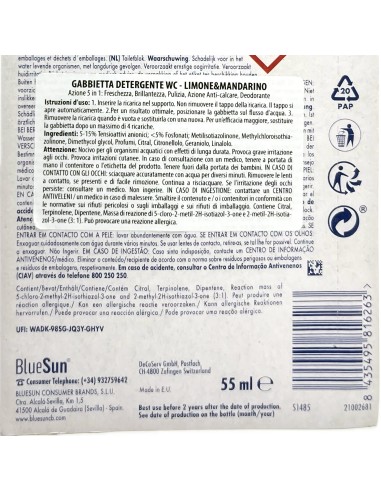 ambipur tavoletta deodorante e igienizzante wc - 55ml - lemon & mandarin: tuttocasashop.it: pulizia e cura della casa