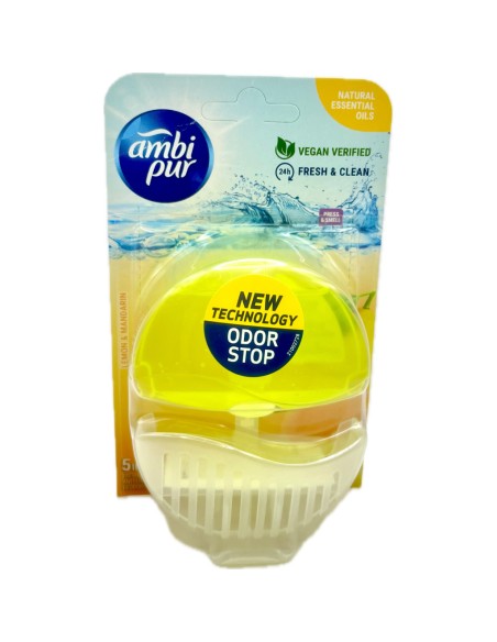 ambipur tavoletta deodorante e igienizzante wc - 55ml - lemon & mandarin: tuttocasashop.it: pulizia e cura della casa