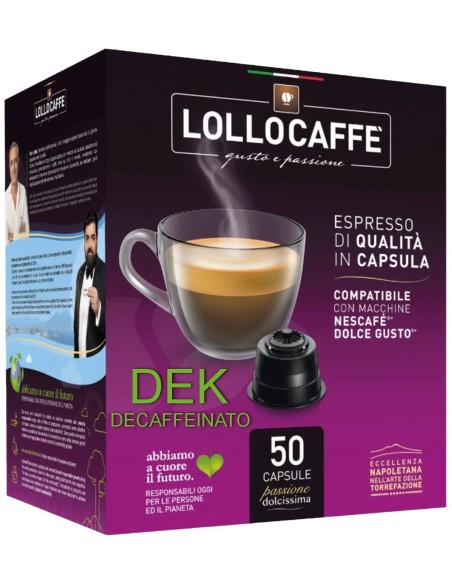 lollo caffe' espresso 50 capsule - miscela dek - nescafe' dolce gusto: tuttocasashop.it: altro - bazar