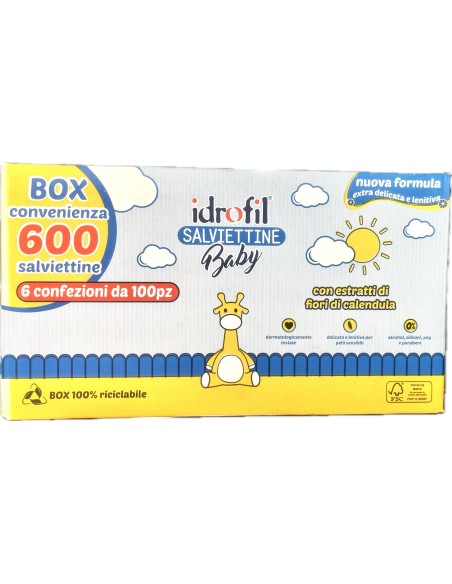 idrofil salviettine imbevute 600 pezzi box convenienza - fiori di calendula: tuttocasashop.it: igiene e cura della persona