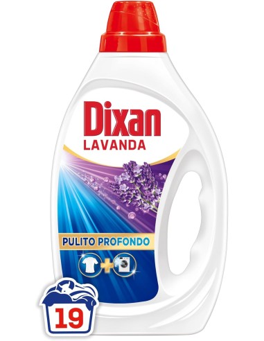 dixan detersivo lavatrice liquido 19 lavaggi - 885ml - lavanda: tuttocasashop.it: prodotti per bucato e tessuti
