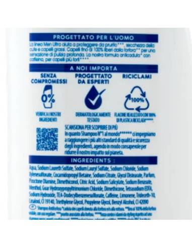 head & shoulders shampoo 225ml - men ultra - anticaduta - con caffeina: tuttocasashop.it: igiene e cura della persona