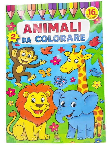 album da colorare a4 animali        a024: tuttocasashop.it: altro - bazar